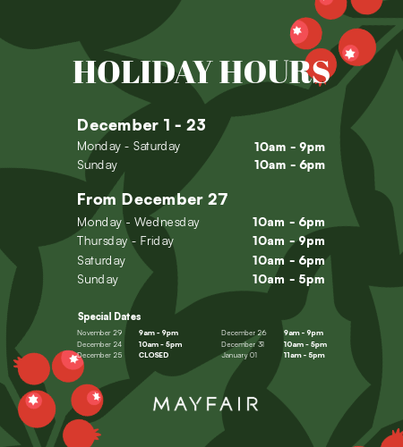 Holiday Hours