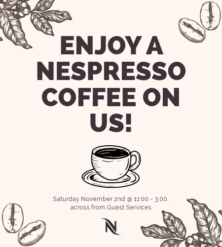 Nespresso Complimentary Tasting